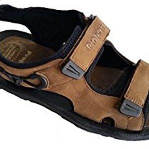 New men's propet M0002203 brown sandal 3E width